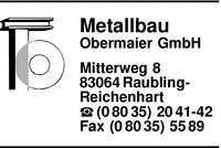 Metallbau Obermaier GmbH