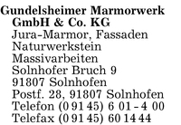 Gundelsheimer Marmorwerk GmbH & Co. KG