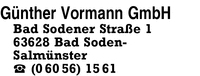 Vormann GmbH, Gnther