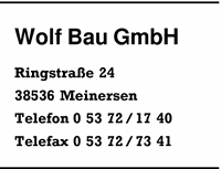 Wolf Bau GmbH