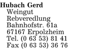 Hubach Gerd