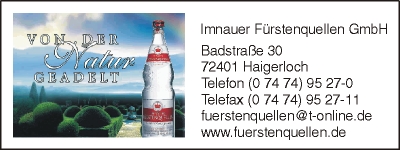 Imnauer Frstenquellen GmbH
