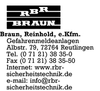 Braun e. Kfm., Reinhold