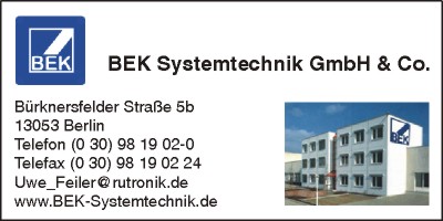 BEK Systemtechnik Baugruppen und elektronische Komponenten GmbH & Co.