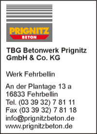 TBG Betonwerk Prignitz GmbH & Co. KG Werk Fehrbellin
