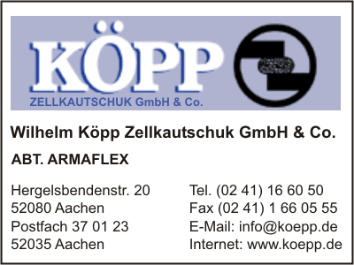Kpp Zellkautschuk GmbH & Co., Wilhelm   ABT. ARMAFLEX