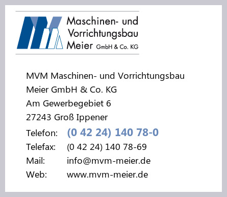 MVM Maschinen- und Vorrichtungsbau Meier GmbH & Co. KG