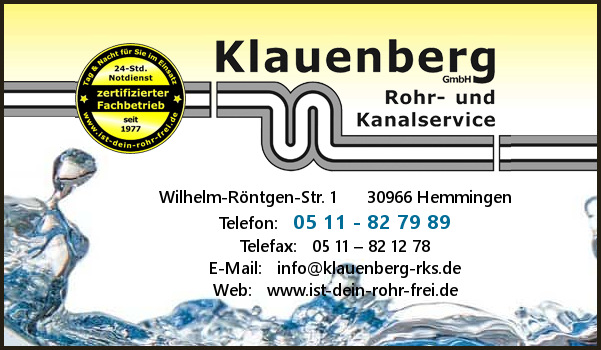 Klauenberg GmbH Rohr- und Kanalservice