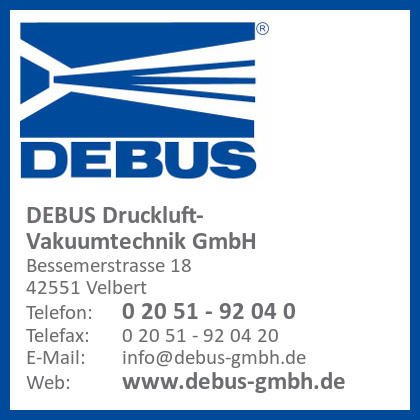 DEBUS Druckluft- Vakuumtechnik GmbH